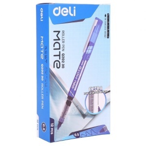 DELI Q20230 MATE ROLLER PEN 05.MM BLUE DELI Q20230 MATE ROLLER PEN 05.MM BLUE