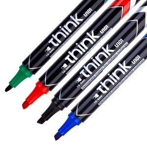 DELI U101 THINK PERM.MARKERS - PKT 4 PCS DELI U101 THINK PERM.MARKERS - PKT 4 PCS