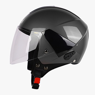STEELBIRD SBH-5 TRIPLE NINE GLOSSY HONDA GREY C/V 580 MM