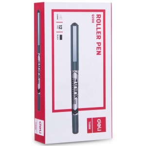DELI Q20020 THINK ROLLER PEN 0.5MM BLACK DELI Q20020 THINK ROLLER PEN 0.5MM BLACK