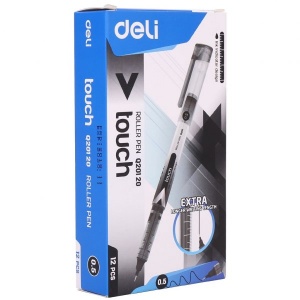 DELI Q20120 TOUCH ROLLER PEN 0.5MM BLACK DELI Q20120 TOUCH ROLLER PEN 0.5MM BLACK
