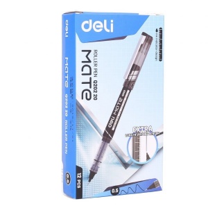 DELI Q20220 MATE ROLLER PEN 0.5MM BLACK DELI Q20220 MATE ROLLER PEN 0.5MM BLACK