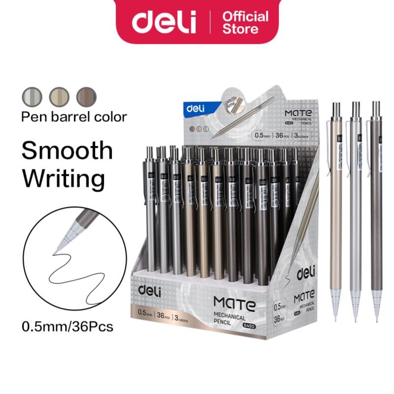 DELI E6490 METAL MECH.PENCIL 0.5MM HB