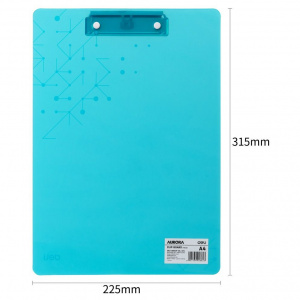 DELI EF75632 A4 PVC CLIPBOARD TRANS.BLUE DELI EF75632 A4 PVC CLIPBOARD TRANS.BLUE