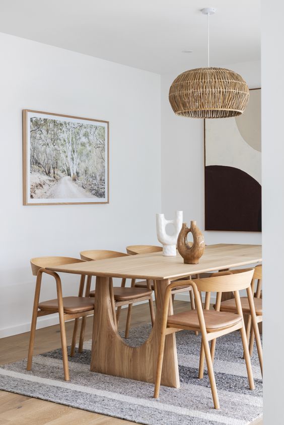 Natural Polish Solid Wood Dining Table Natural Polish Solid Wood Dining Table