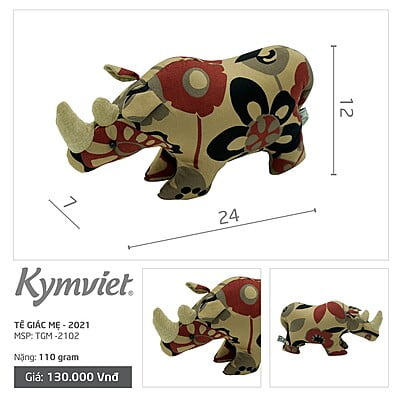 Tê Giác Mẹ Kymviet 100% Handmade Cotton [TGM-2102]