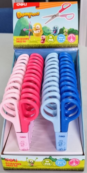 DELI ED60200 KIDS SCHOOL SCISSORS 4.8"