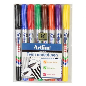 ARTLINE TWIN MARKER EK-041T/8W- 8pcs/wlt ARTLINE TWIN MARKER EK-041T/8W- 8pcs/wlt