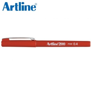 ARTLINE FINEPOINT PEN 0.4mm EK-200N RED