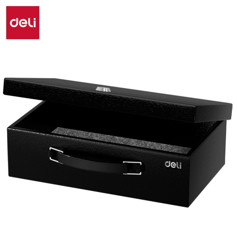 DELI ET612 PORTABLE FIRE SAFE BOX H13xW33.5xD28cm DELI ET612 PORTABLE FIRE SAFE BOX H13xW33.5xD28cm