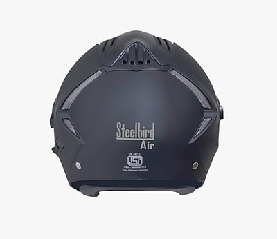 SBA-3 HURRICANE WITH INNER SMOKE SUN SHIELD MATT BLACK C/V (M)