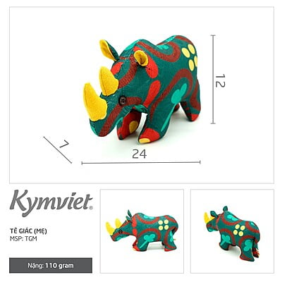 Tê Giác Mẹ Kymviet 100% Handmade Cotton [TGM-2102]