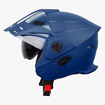 STEELBIRD SBH-23 ISS AVA DASHING WITH PEAK BLUE C/V (M)