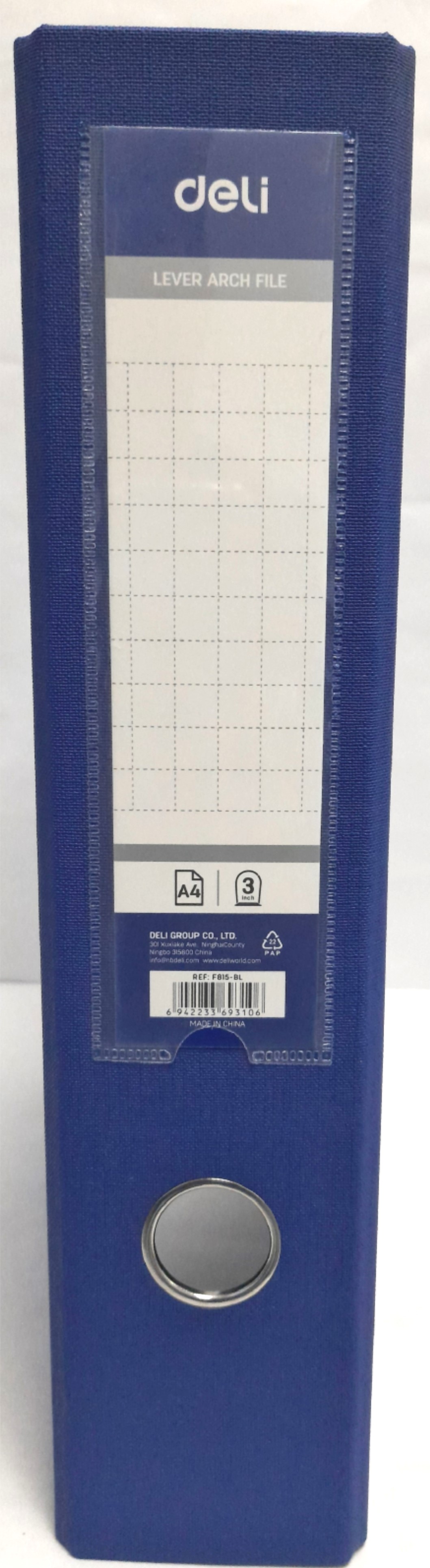 DELI F815-BL PVC BOX FILE A4 BLUE DELI F815-BL PVC BOX FILE A4 BLUE