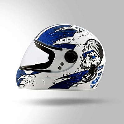STUDDS CHROME SUPER D3 WHITE N1 BLUE C/V (XL)