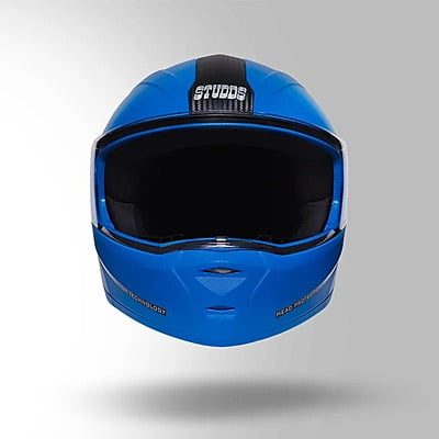 STUDDS NINJA ELITE BLUE WITH CARBON STRIP C/V (L)