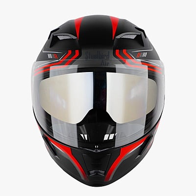 STEELBIRD SBA-21 ISS ULTIMATE RACE MATT BLACK/RED C/V (M)