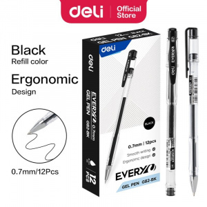 DELI G82 EVERY GEL PEN 0.7MM BLACK DELI G82 EVERY GEL PEN 0.7MM BLACK