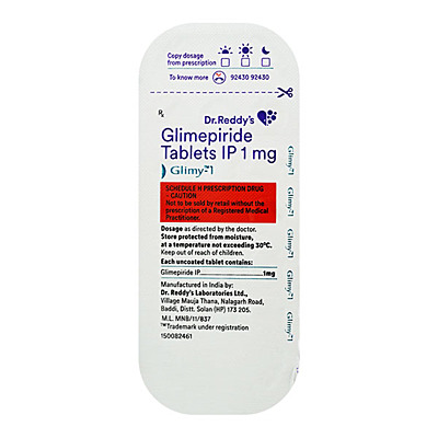 GLIMY 1MG TAB 14`S GLIMY 1MG TAB 14`S