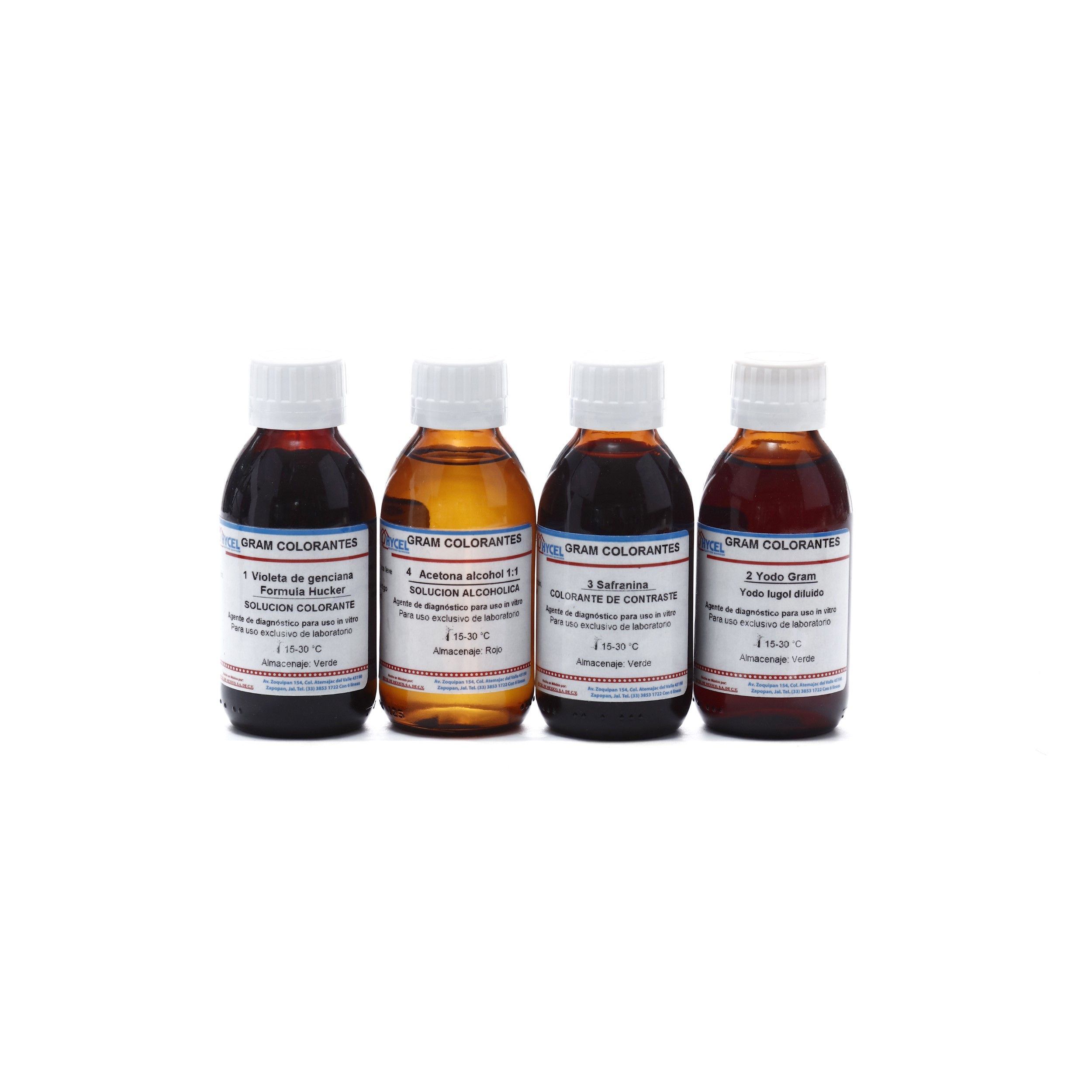 EQUIPO GRAM DE COLORANTES DE 125ML. EQUIPO GRAM DE COLORANTES DE 125ML.
