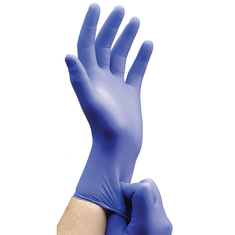 Bolsa de Guantes de Nitrilo Industriales Azules en Cubeta - Grosor 4 Mil Bolsa de Guantes de Nitrilo Industriales Azules en Cubeta - Grosor 4 Mil