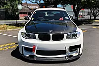 BMW 1 Series E82 E88 1M RZ Style Carbon Fiber Hood (2008–2013)