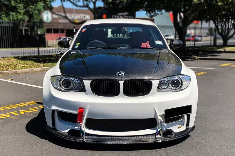 BMW 1 Series E82 E88 1M RZ Style Carbon Fiber Hood (2008–2013)