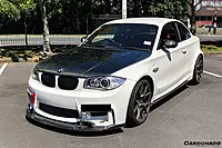 BMW 1 Series E82 E88 1M RZ Style Carbon Fiber Hood (2008–2013)