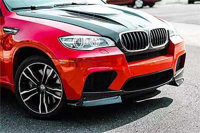2008–2014 BMW E70/E71 X5M & X6M AK Style Carbon Fiber Front Lip