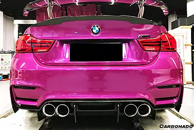 BMW M3 F80 / M4 F82 SM Style Carbon Fiber Rear Diffuser & Lip Kit (2014–2020)