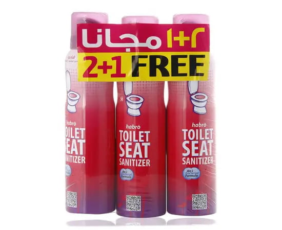 Habro Toilet Seat Sanitizer Spray - 3 x 150 ml