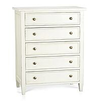 Vintage Tall Chest Of Drawers In White Vintage Tall Chest Of Drawers In White