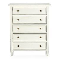 Vintage Tall Chest Of Drawers In White Vintage Tall Chest Of Drawers In White
