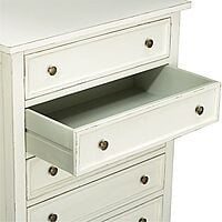 Vintage Tall Chest Of Drawers In White Vintage Tall Chest Of Drawers In White