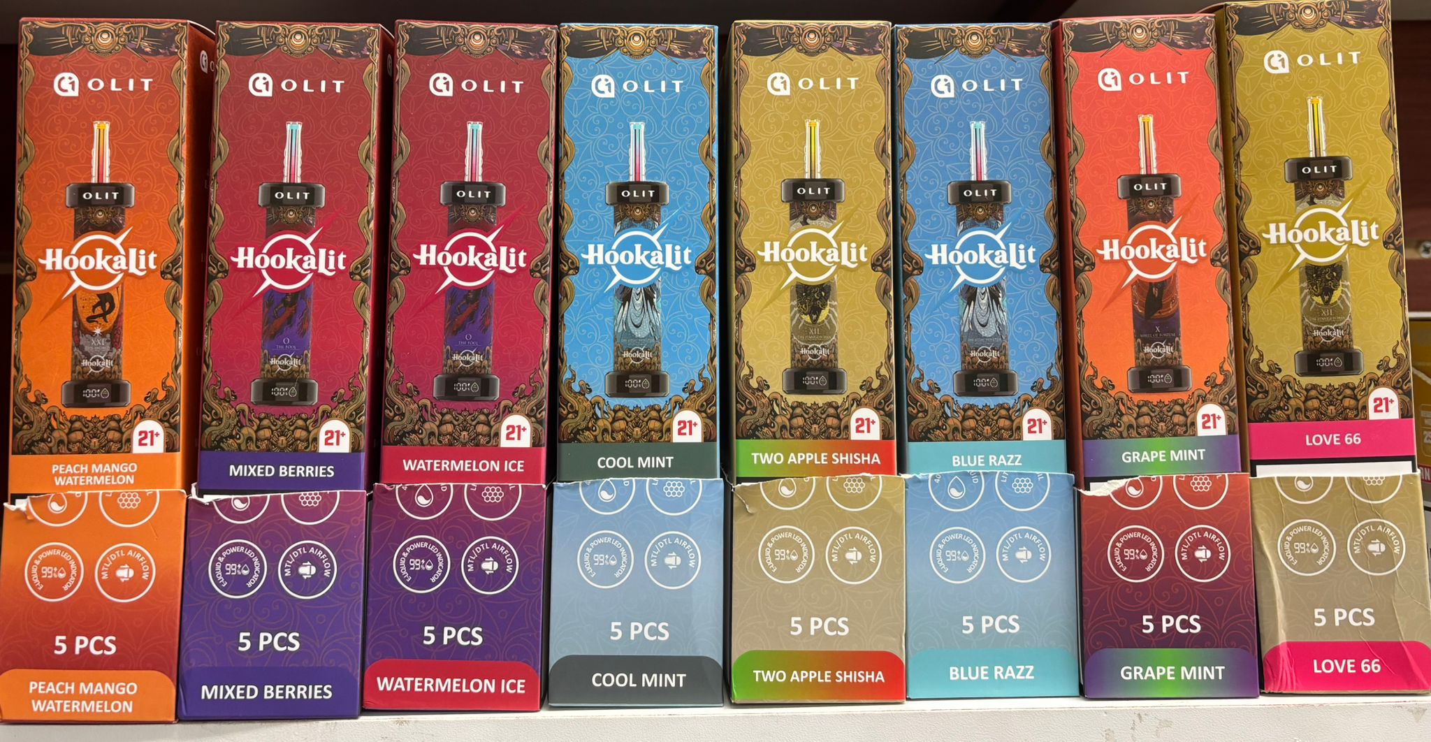 hookah lit