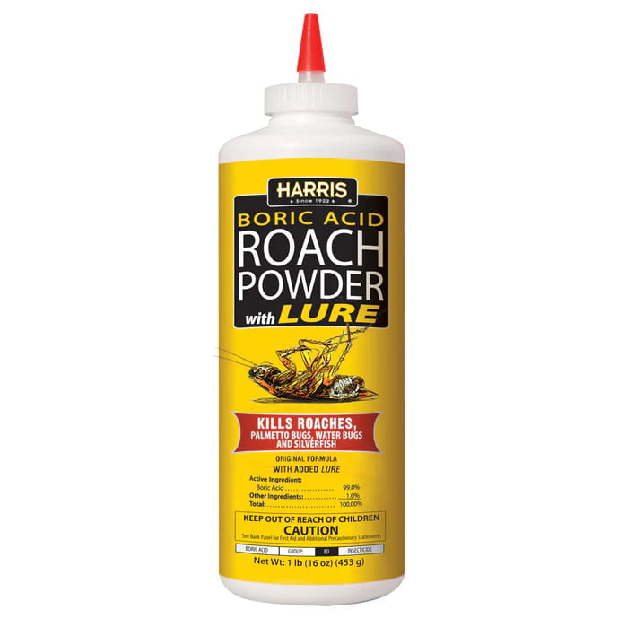 Harris Boric Acid Roach Powder with Lure 16oz