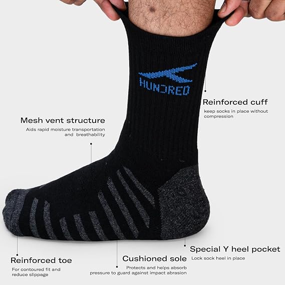 Hundred Sports Socks - Quater Hundred Sports Socks - Quater