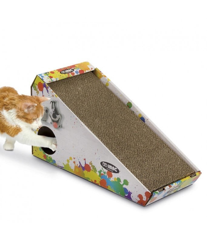 IMAC Isidoro Scratch Post With Hanging Toy IMAC Isidoro Scratch Post With Hanging Toy