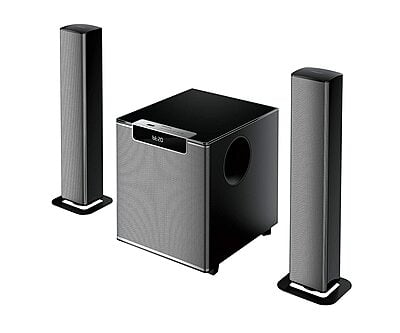 Philips Audio MMS2220B 2.1 Speaker 120W Bluetooth Convertible Multimedia Sound bar/Speaker Philips Audio MMS2220B 2.1 Speaker 120W Bluetooth Convertible Multimedia Sound bar/Speaker