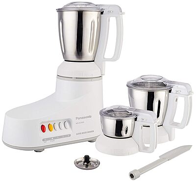 Panasonic MX-AC300S-H 550-Watt 3-Jar Super Mixer Grinder-Grey