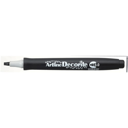 Artline Decorite Standard Markers Chisel 3.0mm Black Box  Of 12