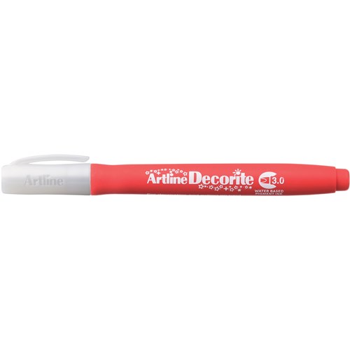 Artline Decorite Standard Markers Chisel 3.0mm Red Box  Of 12