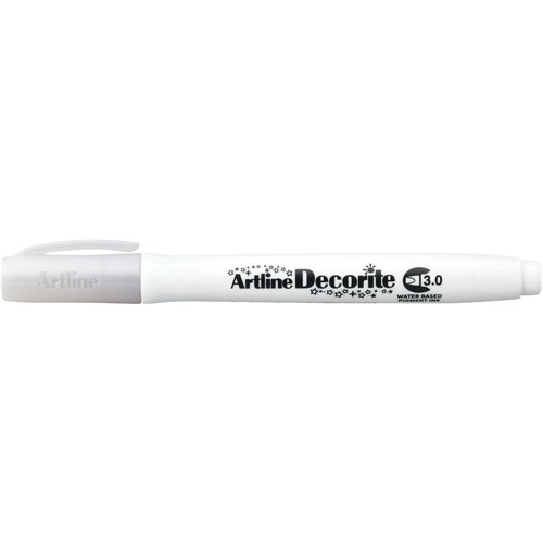 Artline Decorite Standard Markers Chisel 3.0mm White Box  Of 12