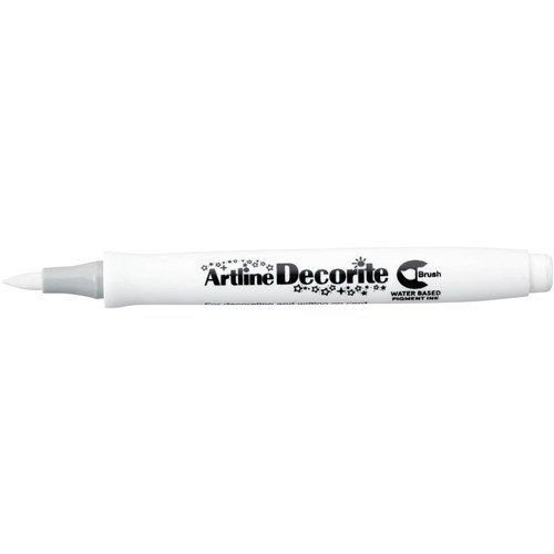 Artline Decorite Standard Markers Brush Nib White Box Of 12