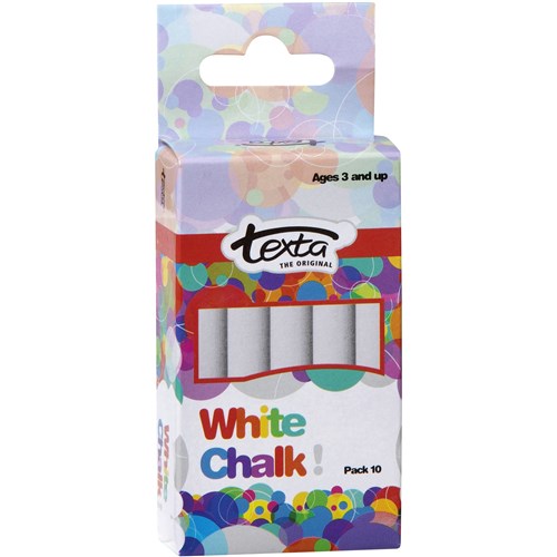 Texta Chalk White Pack  Of 10