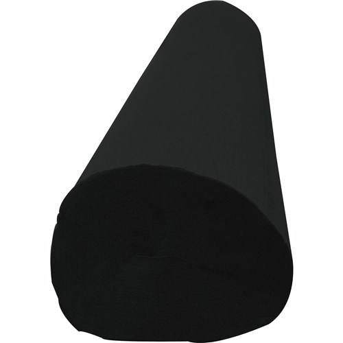 Rainbow Crepe Log 500mm x 25m Black