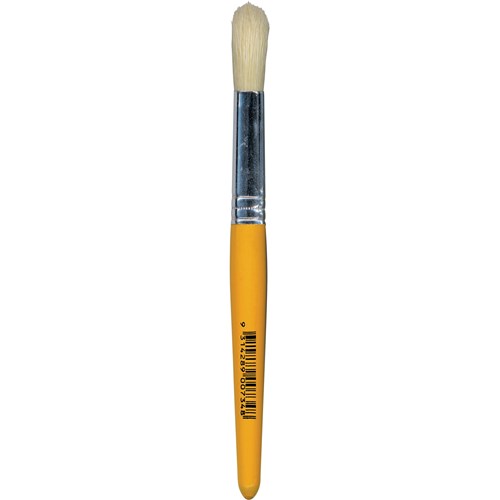 EC Stubby Paint Brushes Jumbo Round Hogs Hair Bristle Pack of 12