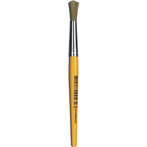 EC Stubby Paint Brushes Minor Round Nylon Pack  of 12
