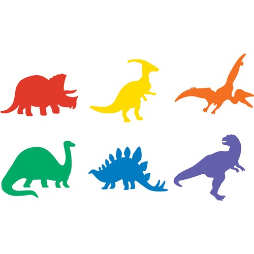 EC Stencil Dinosaurs 240x240mm Pack of 6