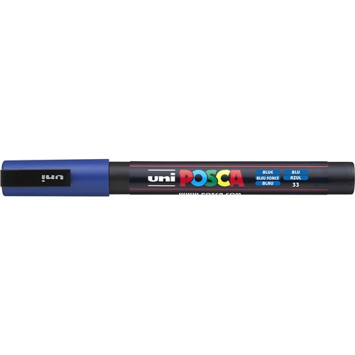 Uni Posca PC-3M Paint Marker Fine 1.3mm Bullet Tip Blue